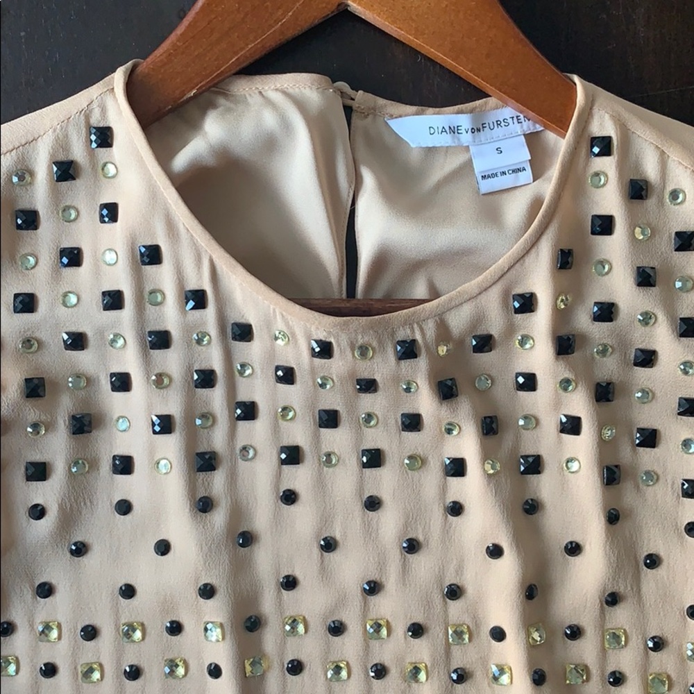 DVF Embellished Blouse